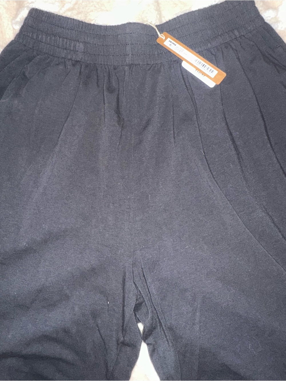 SKIMS Black Soot Cotton Jersey Wide Leg Pant - NWT XS - Picture 5 of 5